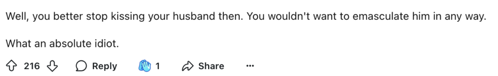 Reddit comment